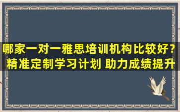 哪家一对一雅思培训机构比较好？精准定制学习计划 助力成绩提升！